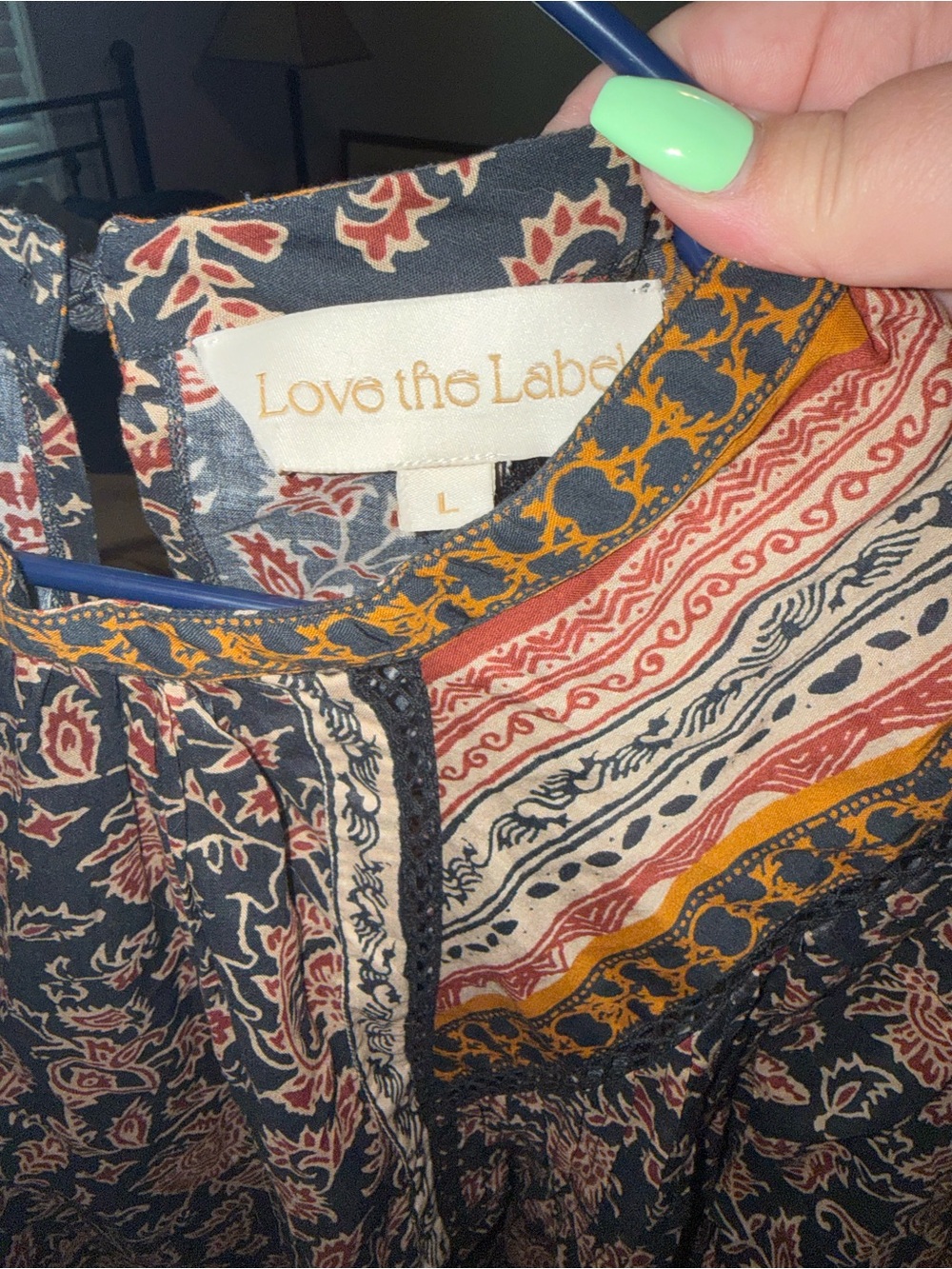 Love the Label Lily Riana Print Top - Picture 5 of 5